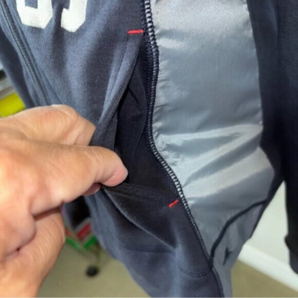 New England Patriots Jacket Mens Medium Full Zip Tommy Bahama NFL Football - Picture 10 of 12